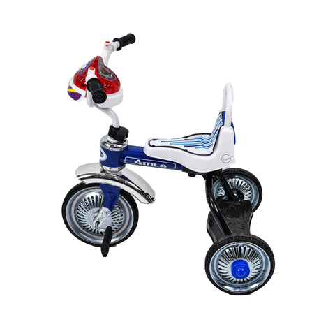 Amla - Steel bike with three wheels, blue color 103AB--املا - دراجة نفر حديد  ذات ثلاثة كفرات لون ازرق