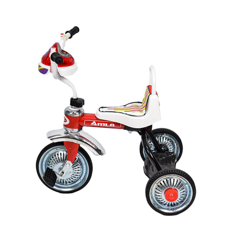 Amla - Steel bike with three wheels, RED color 103AR--املا - دراجة فولاذية بثلاث عجلات، لون احمر