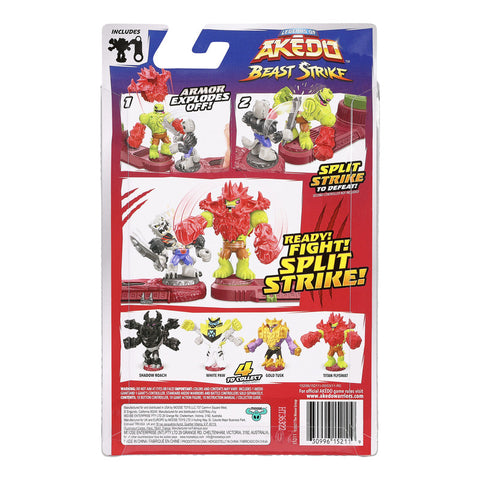 Akedo Beast Strike Battle Giants White Paw Mini Battling Action Figure--أكيدو أس5 العمالقة الوحش  مخلب أبيض