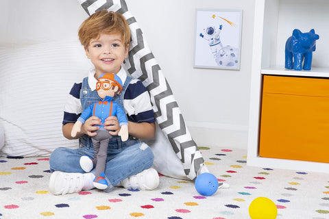 Blippi My Buddy Blippi with Sounds 16 inch Soft Toy--دمية بليبي من القطيفة القابلة للانحناء، بطول 16 بوصة