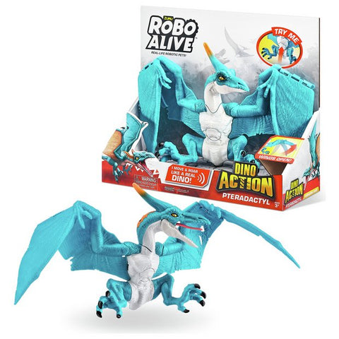 Zuru Robo Alive Dino Action Pteradactyl--لعبة ديناصور اكشن من روبو الايف