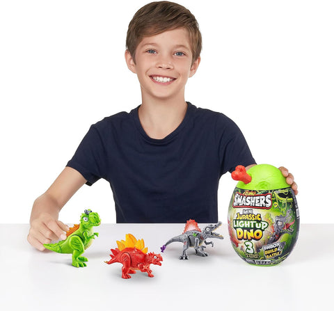 Smashers Jurassic-Series 1 Mini Light-Up Dino PDQ--سماشرز جوراسيك-سيريز 1 دينو صغير مضيء بي دي كيو