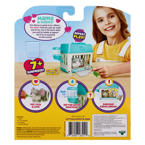 Little Live Pets Mama Surprise Mini Playset Lil' Mouse--مجموعة ألعاب صغيرة ماما سربرايز اس2 بتصميم فأرة صغيرة من ليتل لايف بيتس