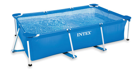 INTEX RECTANGULAR FRAME POOL AGES6--حوض سباحة بإطار مستطيل من انتكس، للأعمار 6