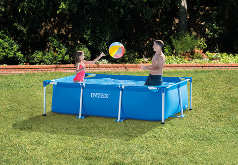 INTEX RECTANGULAR FRAME POOL AGES6--حوض سباحة بإطار مستطيل من انتكس، للأعمار 6