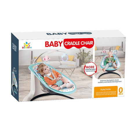 BABYLOVE CRADLE CHAIR 33-1961291--بيبي لف, كرسي هزاز مع العاب وموسيقي