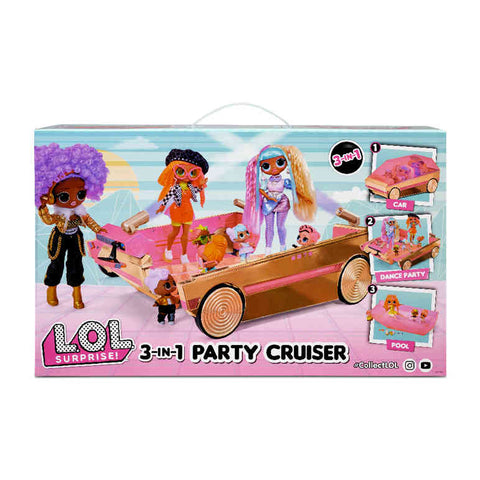 L.O.L. Surprise 3-in-1 Party Cruiser--ال او ال سربرايز سيارة بارتي كروزر 3 في 1