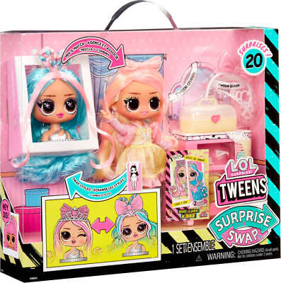 L.O.L. Surprise Tweens Surprise Swap Fashion Doll (Braids-2-Waves Winnie)--ال او ال سربرايز دمية توينز  العصرية مزودة بأكثر من 20 مفاجأة