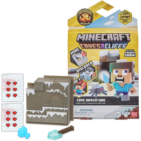 TREASURE X MINECRAFT CAVES & CLIFFS ADVENTURE WORLD PACK--ماين كرافت كيفز اند كليفس، مجموعة كيف ادفينشر من تريجور اكس