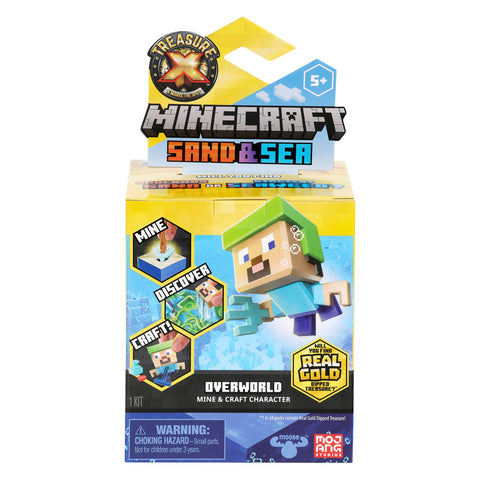 Treasure X Minecraft Sand & Sea Overworld Minecraft Character--تريجور اكس لعبة ماين كرافت ساند اند سي شخصية ماين كرافت من اوفر وورلد