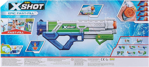 X-Shot Water Blaster Fast Fill Epic--مسدس الماء إكس شوت ملحمي سريع التعبئة