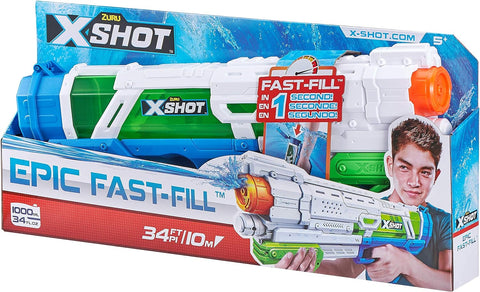 X-Shot Water Blaster Fast Fill Epic--مسدس الماء إكس شوت ملحمي سريع التعبئة