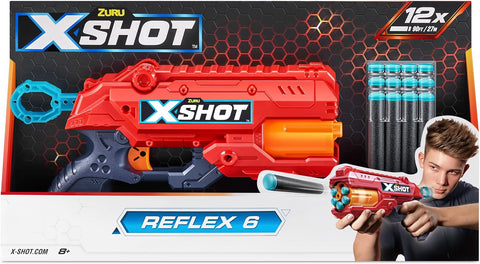 X-SHOT -EXCEL-REFLEX 6 (16Darts)--إكس شوت-إكسيل-ريفليكس 6 (16 دارت)