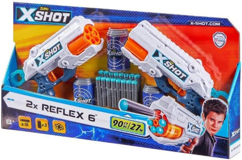 X-SHOT - Excel-REFLEX 6 Double Pack--حزمة مزدوجة من 6 قطع من مسدس اكس شوت