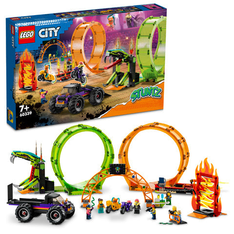 LEGO 60339 Double Loop Stunt Arena--ليجو 60339 حلبة الألعاب المثيرة ذات الحلقة المزدوجة