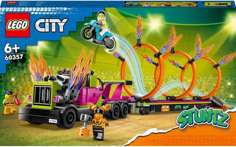 60357 LEGO CITY Stunt Truck & Ring of Fire -- 60357 شاحنة حيلة وحلقة النار ج29