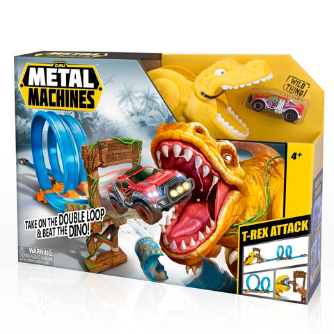 ZURU METAL MACHINES T-REX Attack Trackset --مجموعة مسارات الهجوم آلات زورو المعدنية