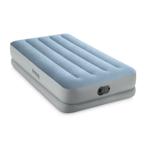 INTEX TWIN DURA-BEAM COMFORT AIRBED W/FASTFILL USB PUMP -- انتكس سرير هوائي مزدوج مع مضخة سريعة التعبئة