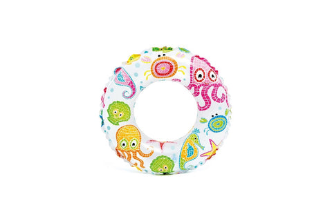 INTEX Lively Print Swim Rings, Multi-Colour--عوامات سباحة بطباعة زاهية من انتيكس - متعددة الالوان، مقاس