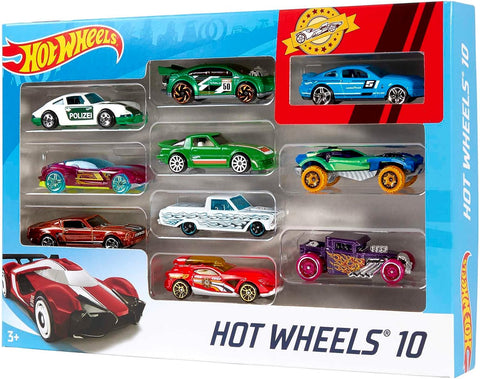 HOT WHEELS COLLECTORS TOY TRUCKS 1:64 SCALE --طقم العاب مكون من 10سيارات ستريت بيستس من هوت ويلز