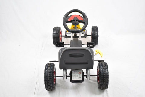 AMLA- pedal car yellow With Air wheel--املا - سيارة بدالة كفر هواء اصفر