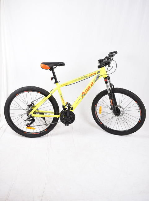 Amla -Mountain bike 26 speeds Shimano yellow--املا - دراجة جبلي 26 سرعات شيمانو اصفر