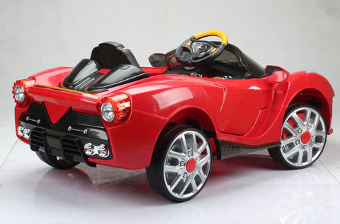 AMLA- Red Remote Battery Car 116--املا - سيارة بطارية بريموت احمر  116