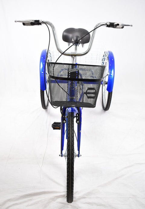 Amla -Three wheel bike, size 26,blue--املا - دراجة ثلاث عجل مقاس 26 ازرق